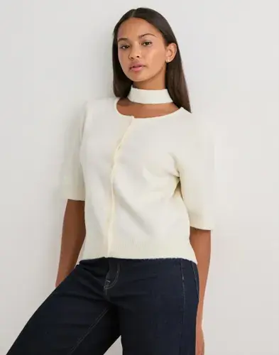 Vero Moda Vero Moda - Hvit - Vmkae 2/4 Scarf Cardigan Knit Exp