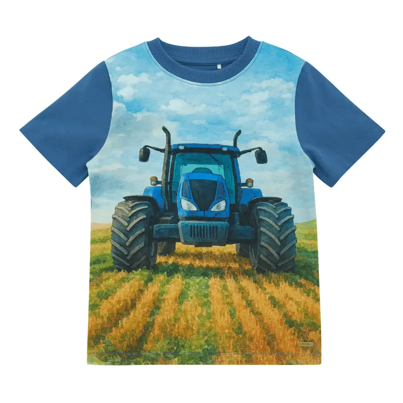 Minymo Minymo - T-skjorte Blå Traktor Dutch Blue