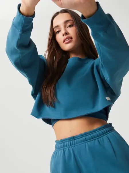 Björn Borg Studio Oversized Cropped Crew