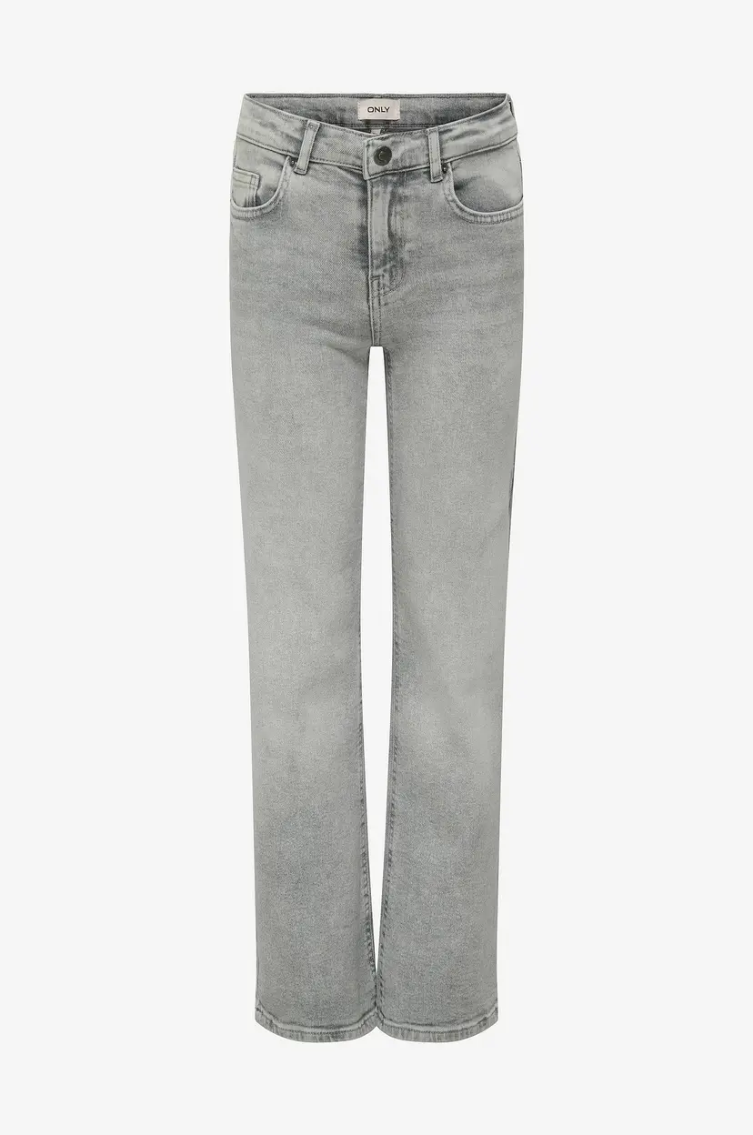 Kids Only Jeans kogJuicy HW Wide Leg Rea707 - Grå