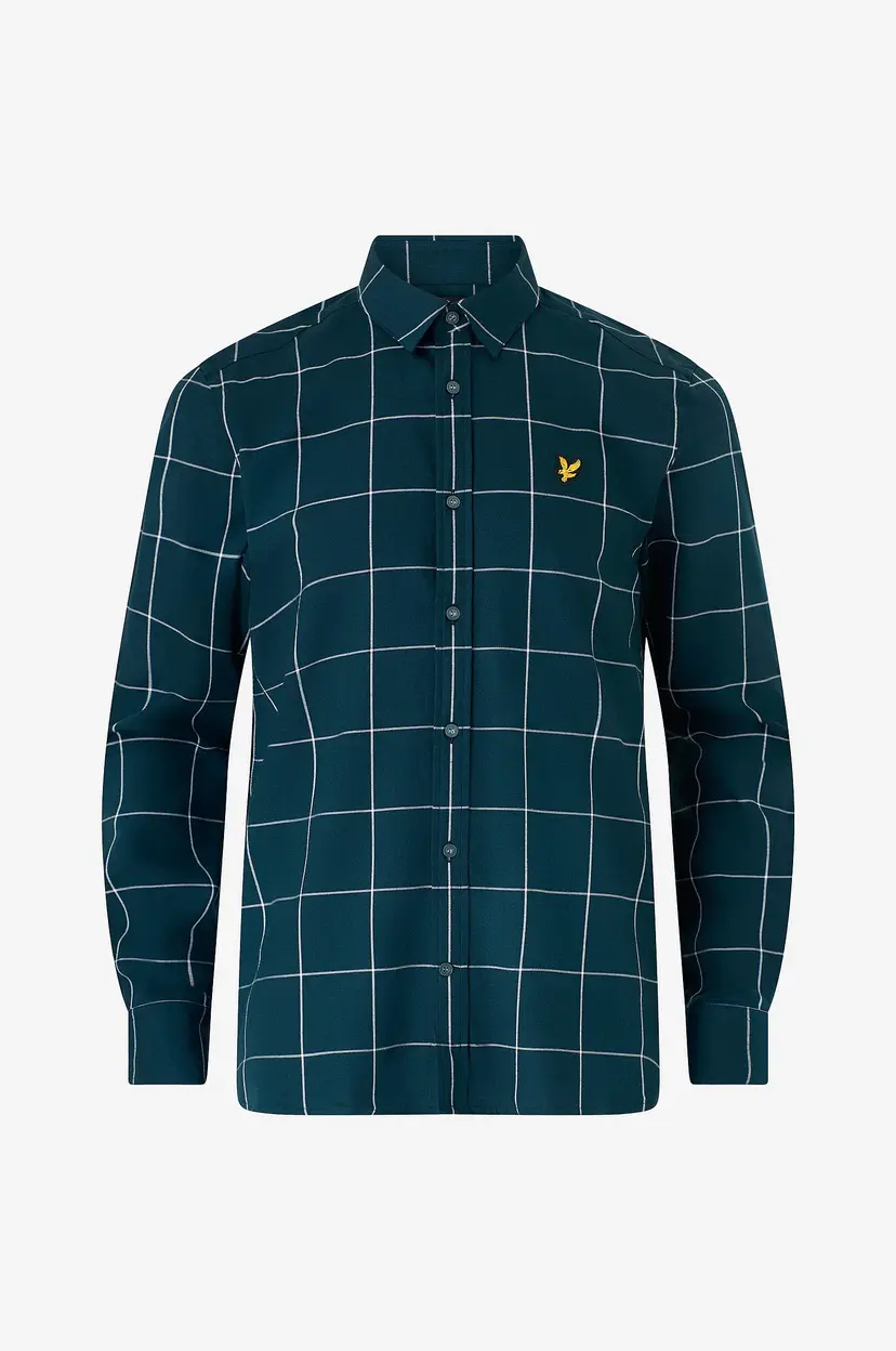 Lyle & Scott Skjorte Window Pane Check Shirt - Blå