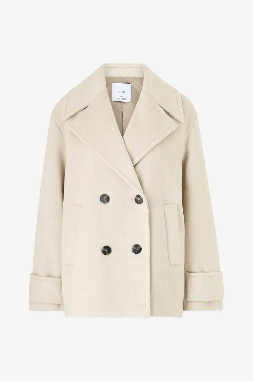 Mango Ullkåpe Goya - Beige