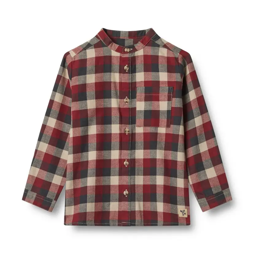 Wheat Wheat, Shirt L/S Willum, red blue check