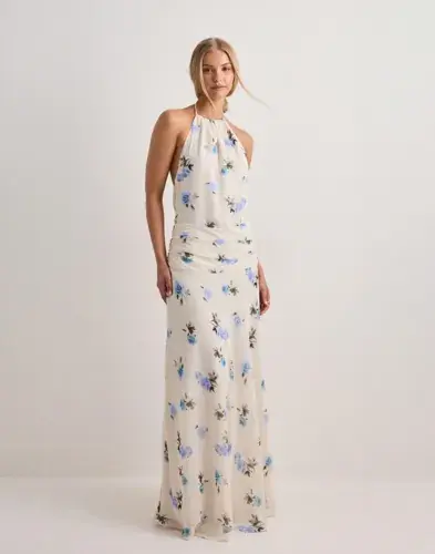 Neo Noir Neo Noir - Hvit - Gabina Faded Flower Dress