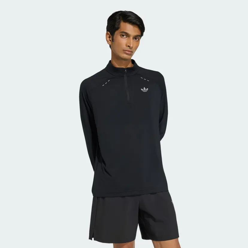 Adidas TECH TREFOIL ESSENTIALS QUARTER ZIP Skjorte