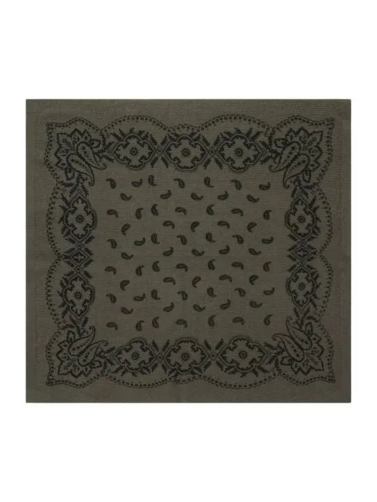 Neo Noir Neo Noir - Adelina Paisley Knit Scarf - Army