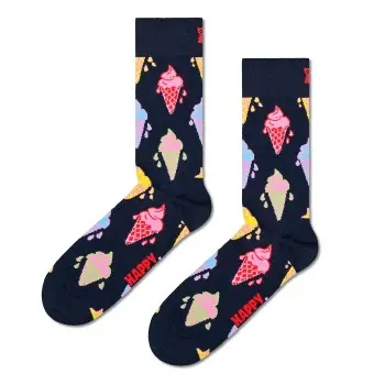 Happy Socks Happy socks Strømper Fun Ice Cream Sock Marine bomull Str 36/40