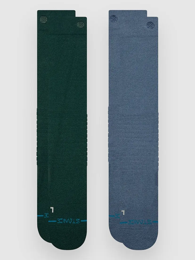 Stance Stance Solid Mid Poly Snow 2 Pack Tekniske Sokker mønster