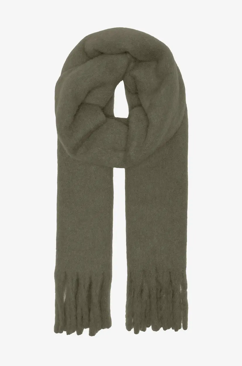 ONLY Skjerf onlBea Wool Fringe Scarf - Brun