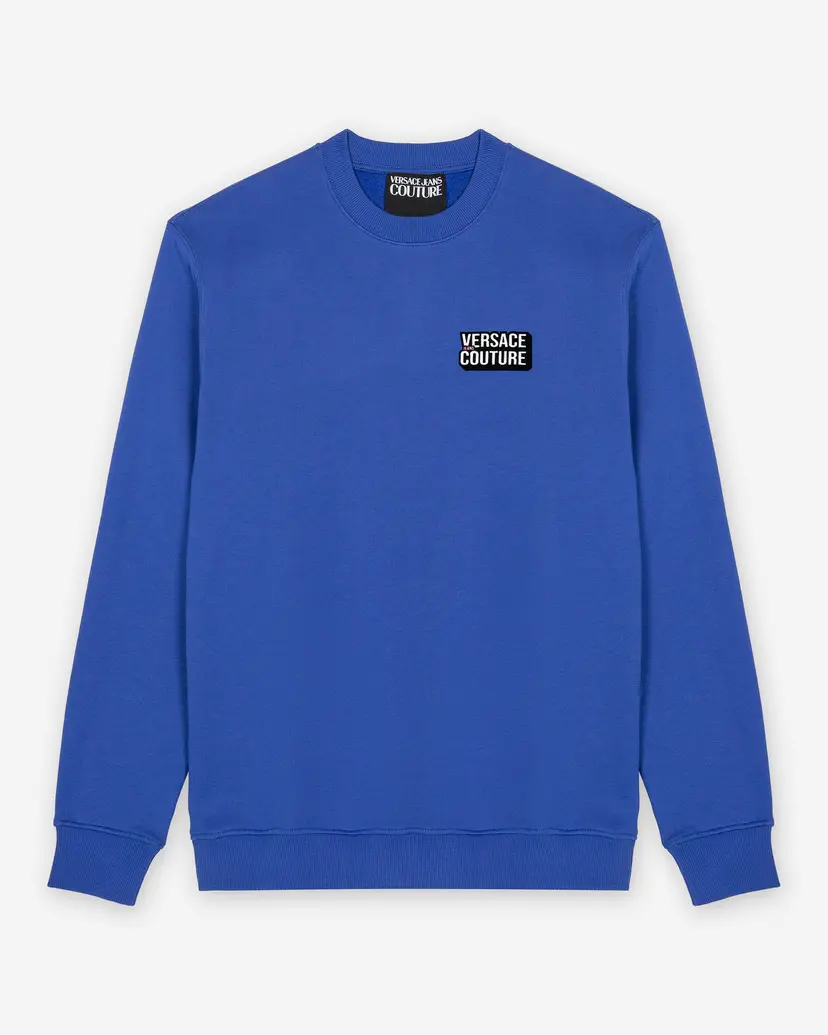 Versace Jeans Couture Versace Jeans Couture Logo Square SMA Blue Sweatshirt