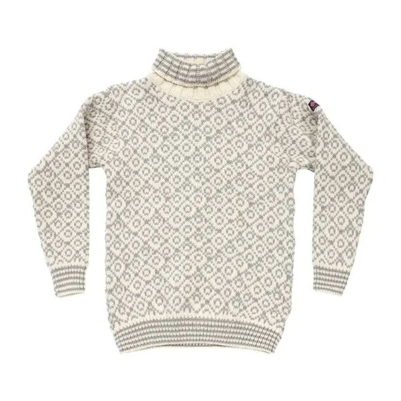 Devold Devold Svalbard Wool High Neck Offwhite/Grey