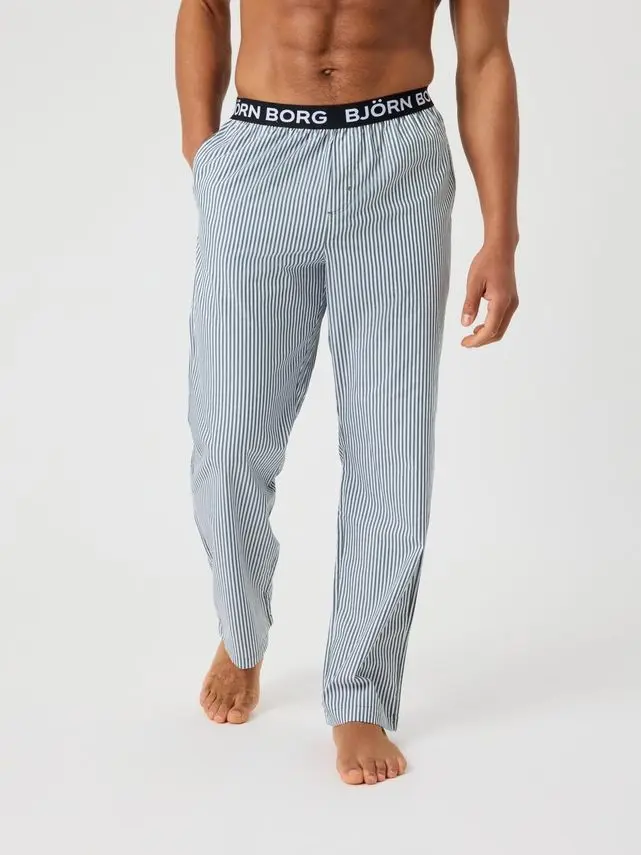 Björn Borg CORE WOVEN LOGO PYJAMA PANTS, BB TRIPPLE LW STRIPE 1