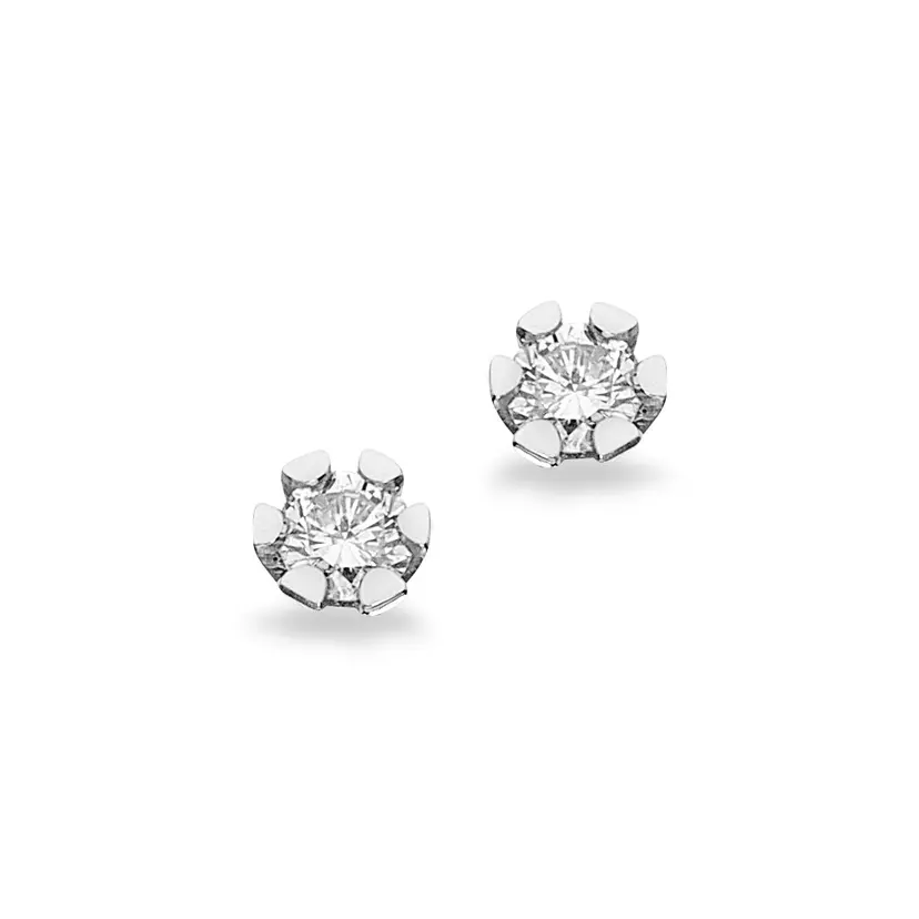 Vida Vida - Hvidguld øreringe med diamanter 0,10ct - 1814,10