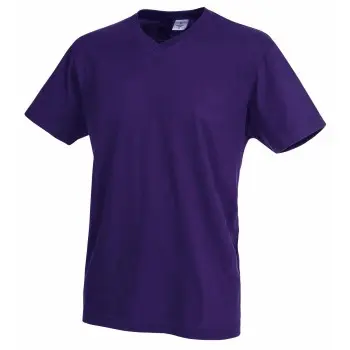 Stedman Stedman Classic V-Neck Men T-shirt Lilla bomull Medium Herre