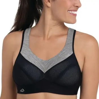 Anita Anita BH Active Wool Sport Bra Svart A 70 Dame