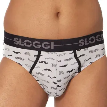 Sloggi Sloggi 2P Men GO Movember Mini Svart/Hvit bomull X-Large Herre