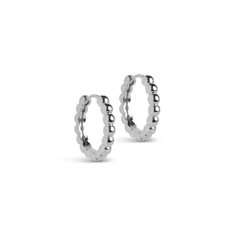 Enamel Enamel - Ball Large Hoops 20 mm i sølv - E403S