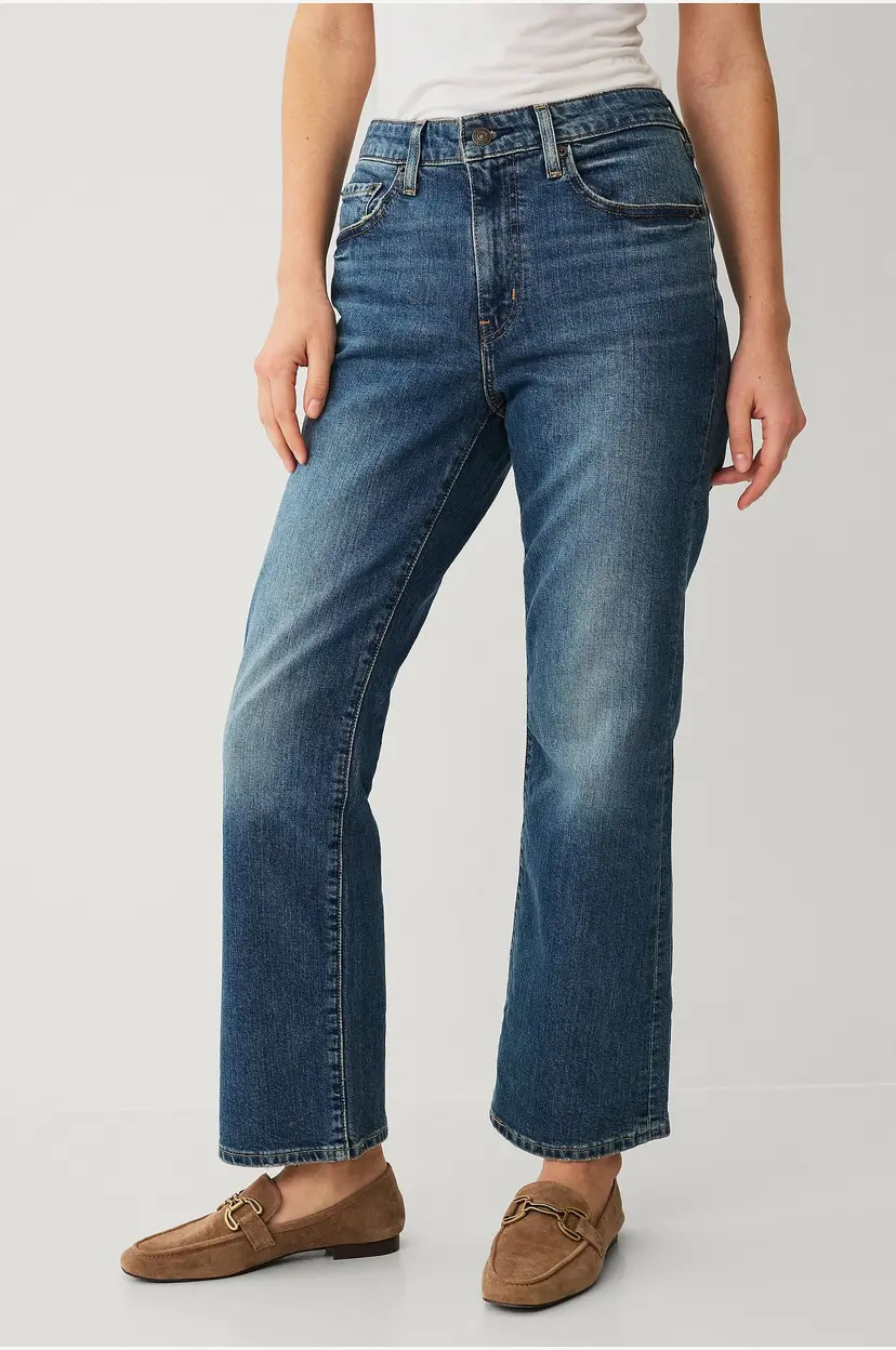 Levi's Jeans 725 Authentic Kick Boot Ankle - Blå