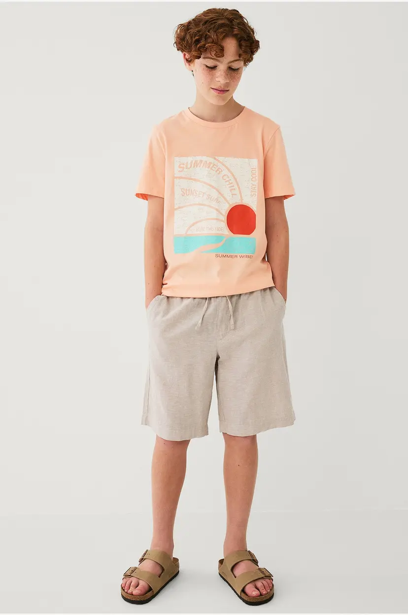 Ellos Collection Shorts i lin - Beige