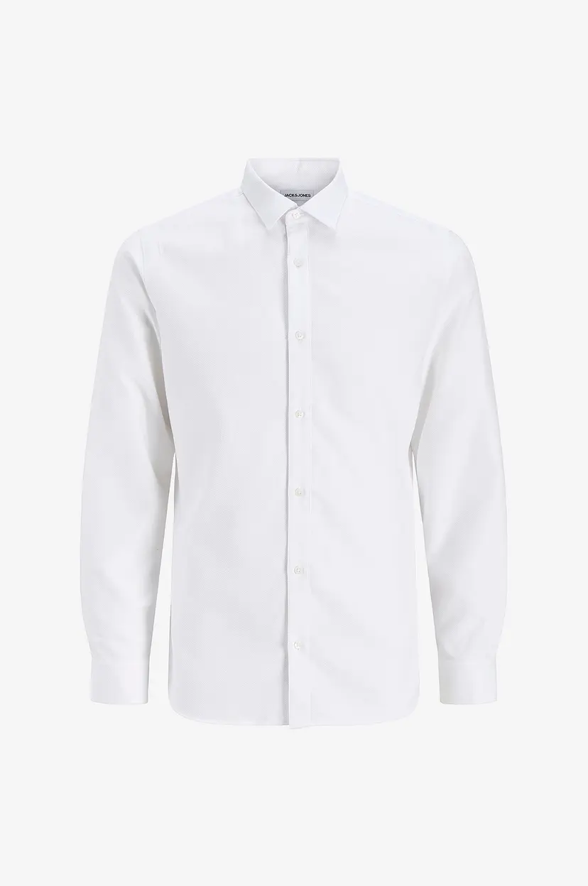 Jack & Jones Skjorte Jjejoe Structure Shirt L/S - Hvit