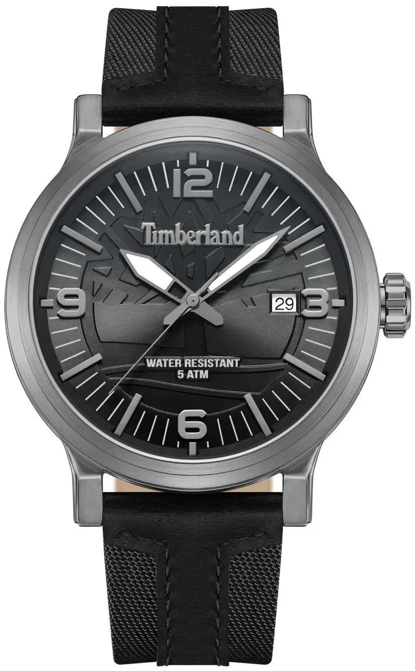 Timberland Timberland Herreklokke TDWGN0029103 Westerly Grå/Lær Ø46 mm