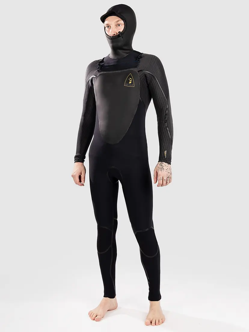 O'Neill O'Neill Mutant Legend 5/4 Chest Zip Hooded Våtdrakt svart