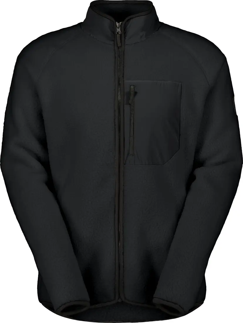 Scott Scott Men's Defined Heritage Pile Jacket Black