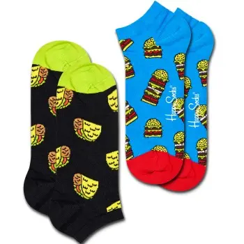 Happy Socks Happy socks Strømper 2P Foodie Low Sock Mixed bomull Str 41/46