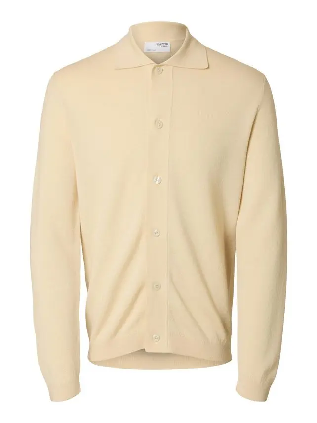 SELECTED SLHTRAY LS KNIT MERINO BUTTON CARDI