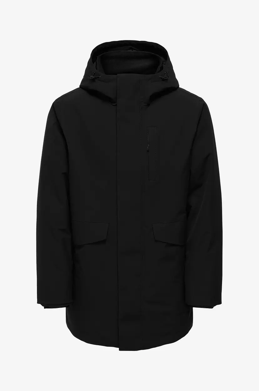 Only & Sons Parka Onsenrico Waterproof Stretch Parka - Svart