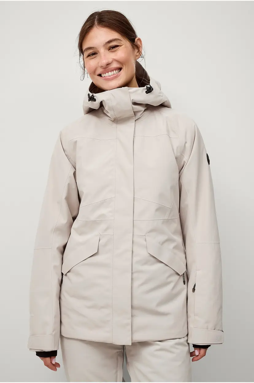 Áhkká Skijakke Ski Jacket W - Beige