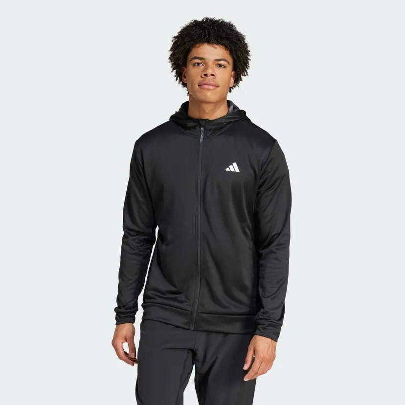 Adidas Train Essentials Camo Full-Zip Hoodie