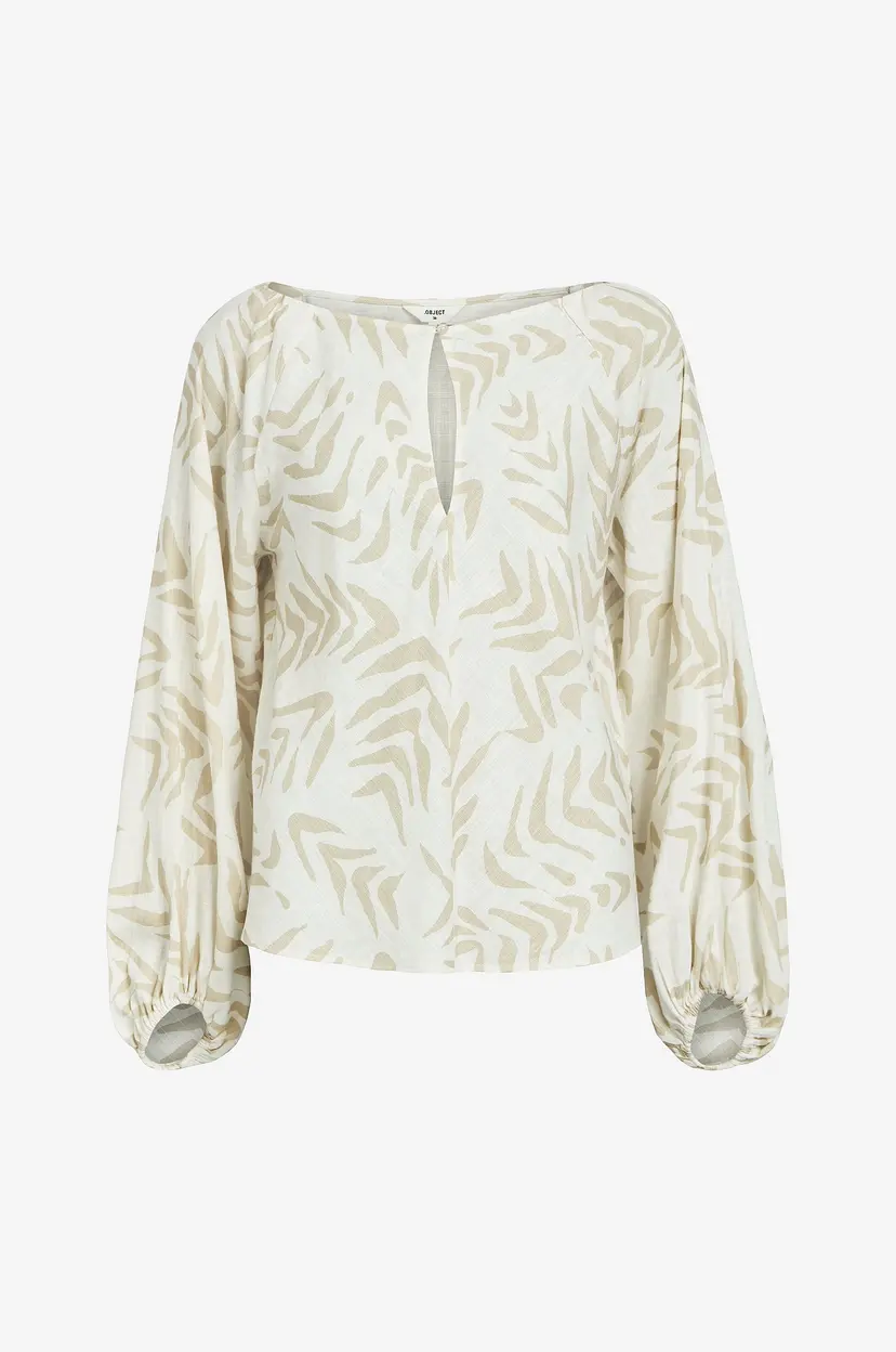 Object Collectors Item Bluse objEmira L/S Top 131 - Beige