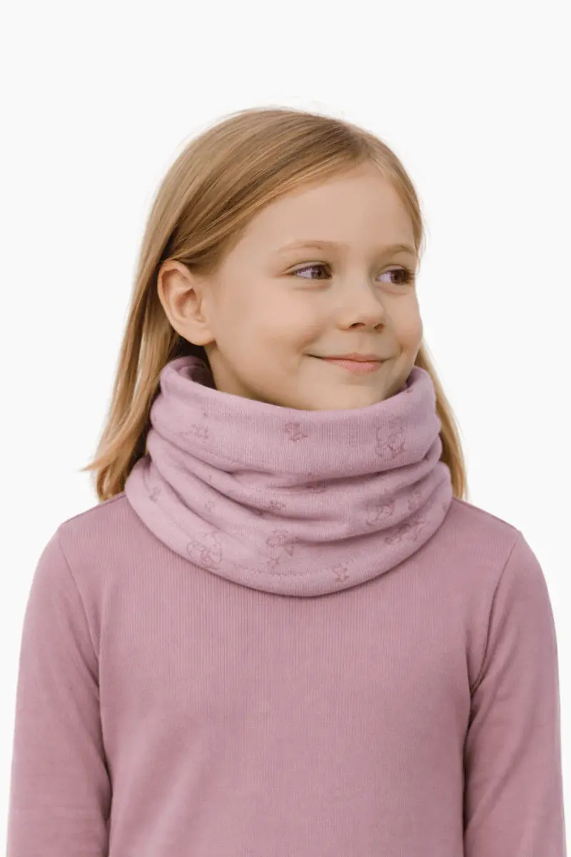 Bruse Bruse Sogn hals med merinoull, Violet Ice