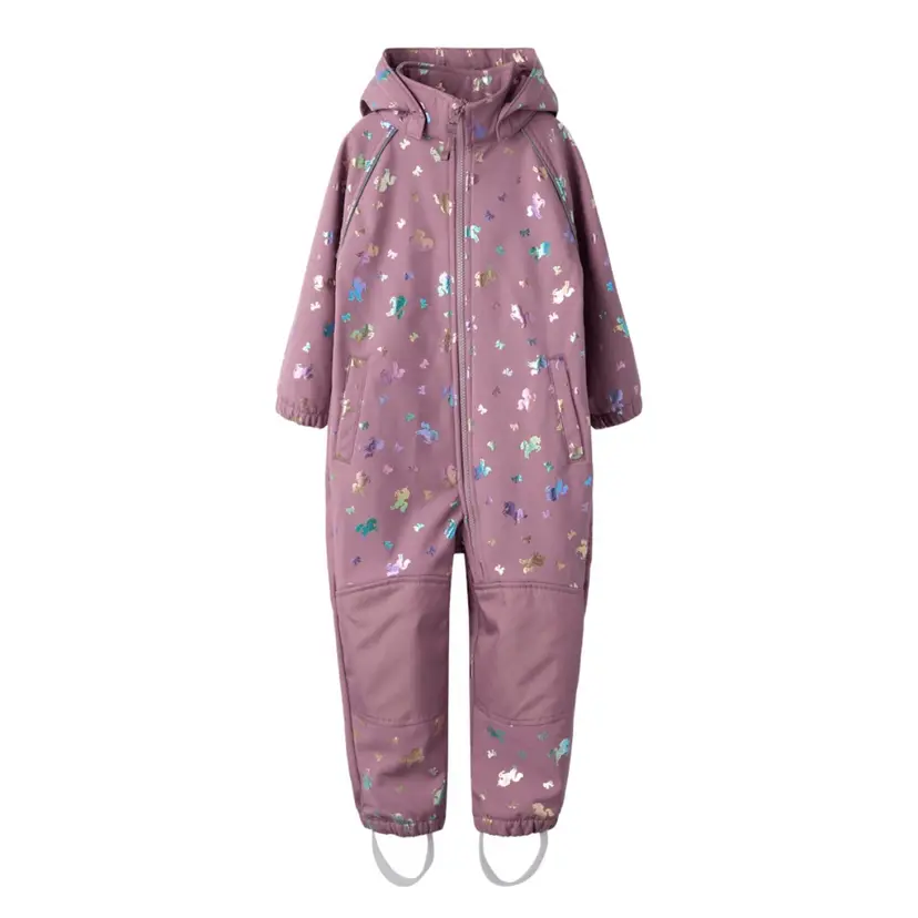 NAME IT Name It - Softshelldress Alfa08 Grape Shake Bow