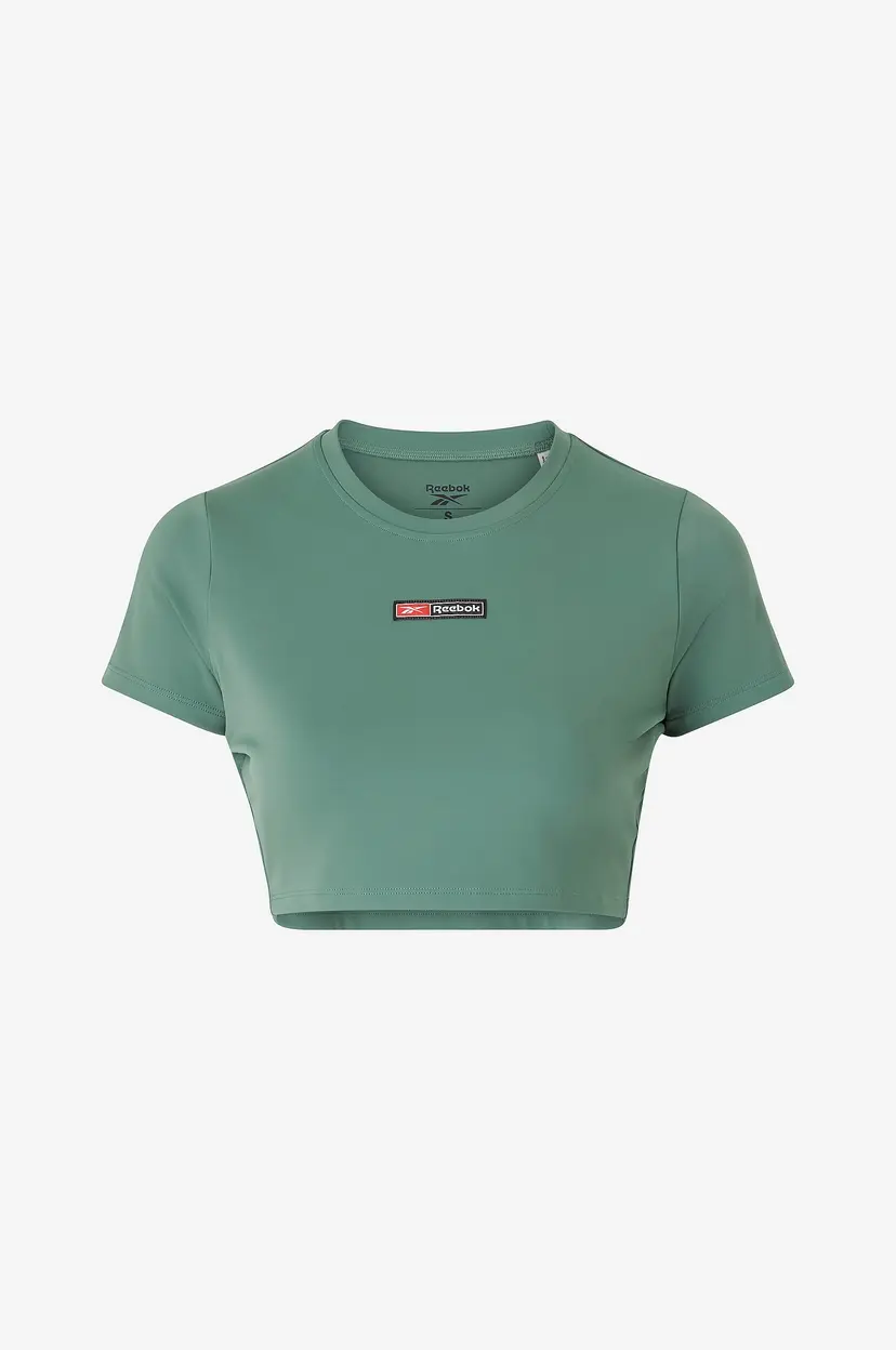 Reebok Performance Treningstopp Lux Bold Crop Tee - Grønn