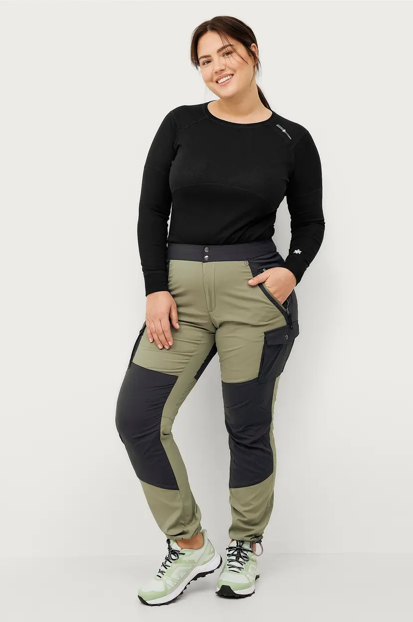 Áhkká Turbukse Colourblock W - Grønn