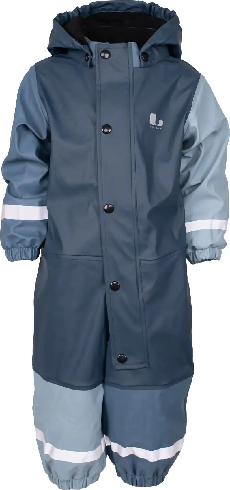 Lindberg Lindberg Kids' Fagerhult Rain Baby Overall Fleece Iron Blue/Blue