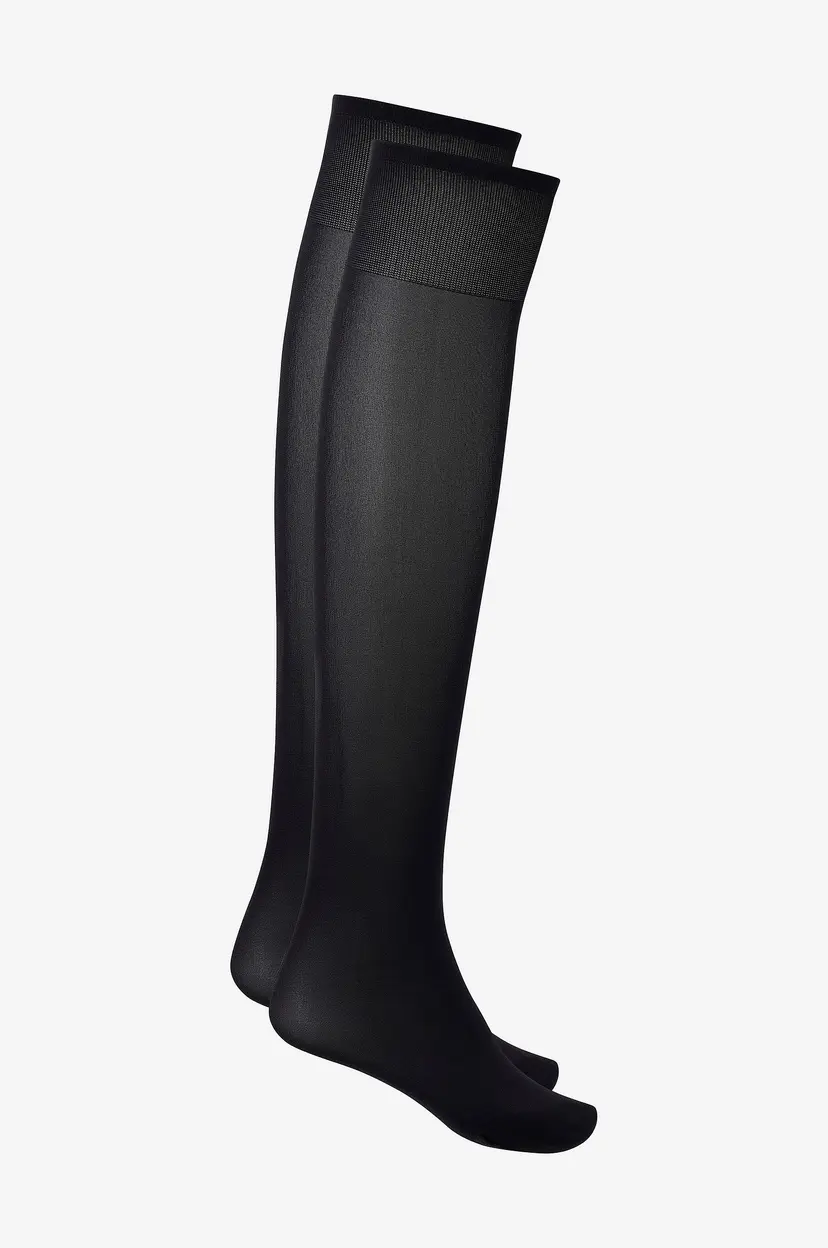 Swedish Stockings Knestrømper Olivia Premium Knee-highs 2-pakning - Svart