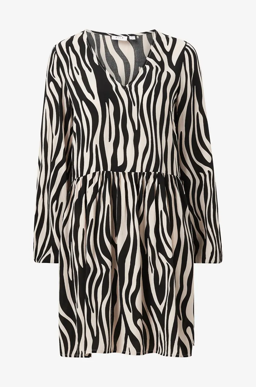 Vila Kjole viFini L/S Short Dress - Svart