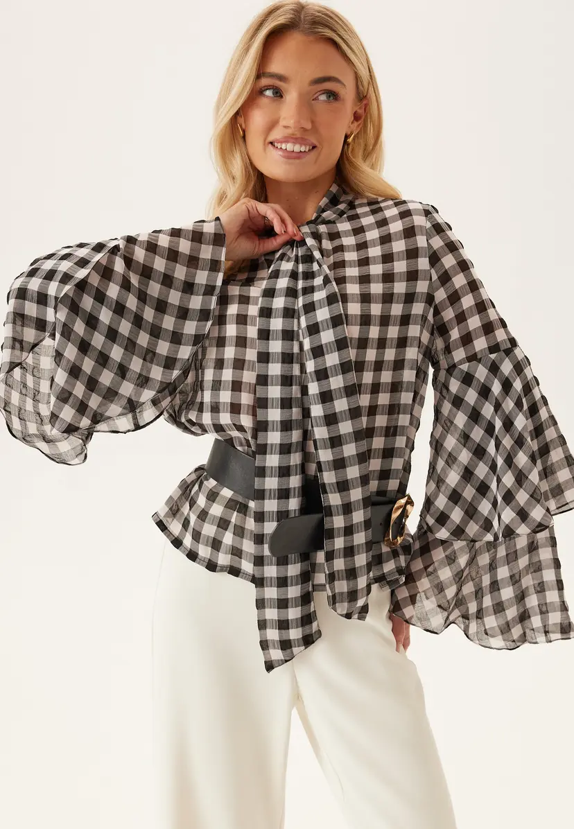Vero Moda Vmsia Ls Flounce Top