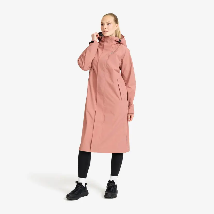 RevolutionRace Cloud 3L Long Shell Parka Dame Pink Wood