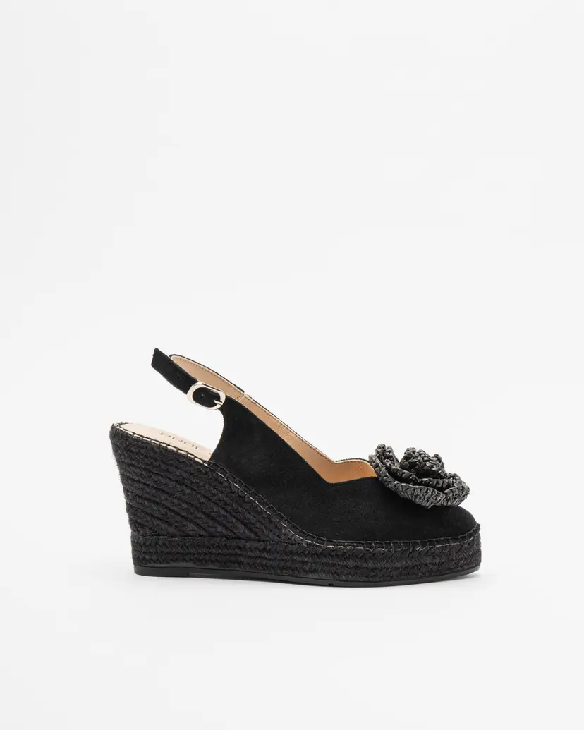 PROF PROF Denis 3 Black Wedge sandals