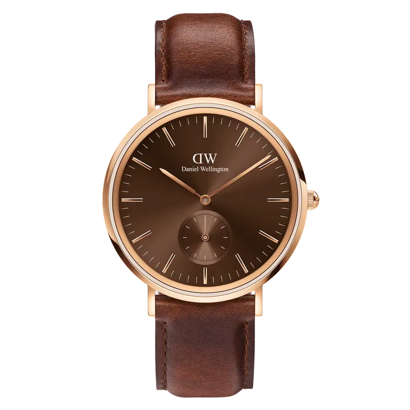 Daniel Wellington Rose Gold 40mm Watch Classic Multi-eye St Mawes Amber | DW