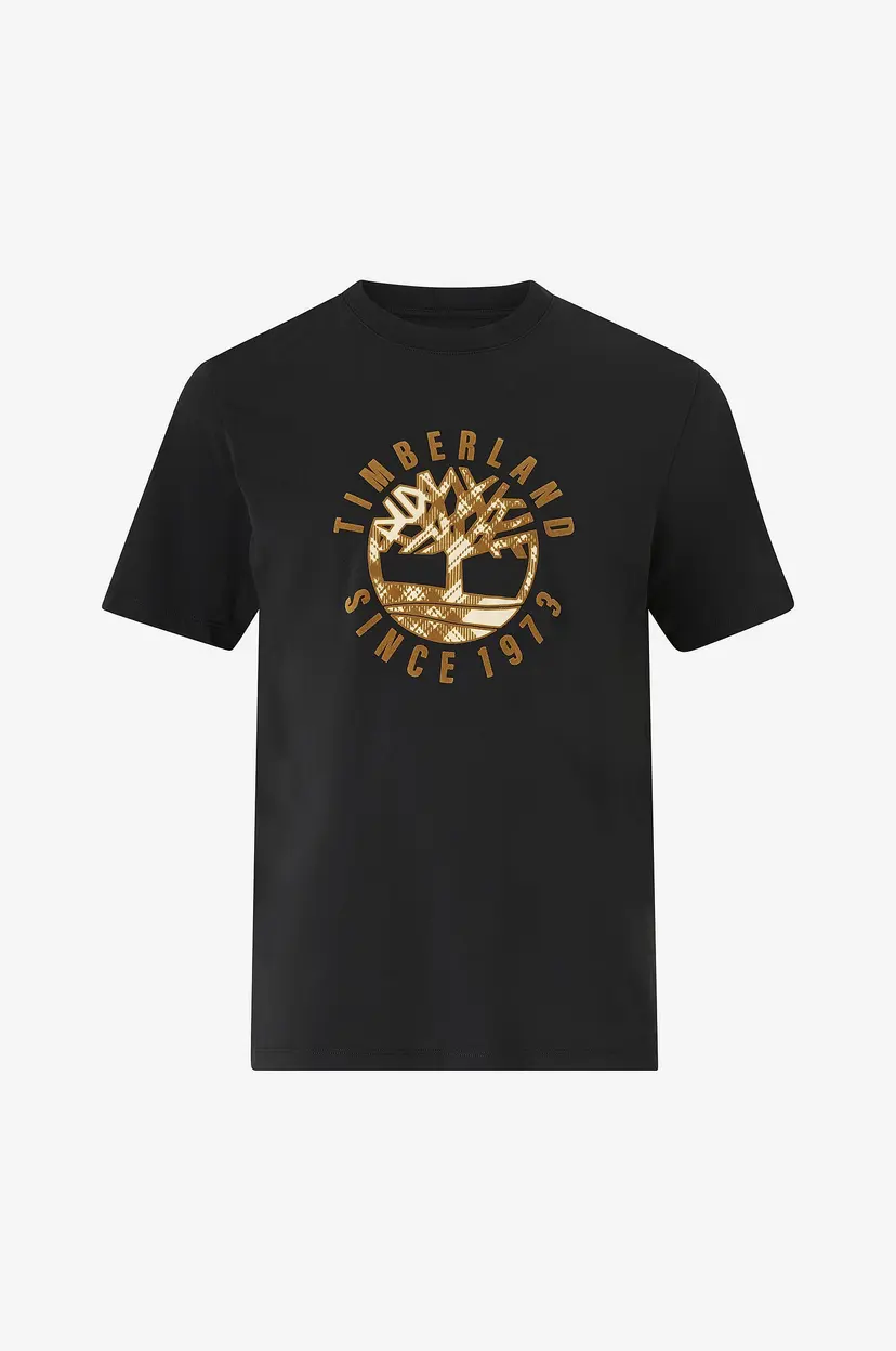 Timberland T-skjorte Holiday Front Graphic SS Tee - Svart