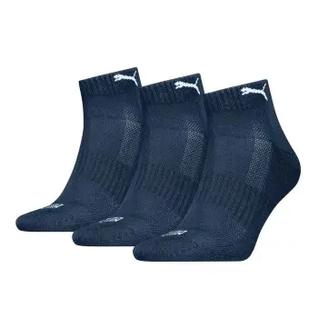 Puma Puma Strømper 3P Cushioned Quarter Sock Marine Str 35/38