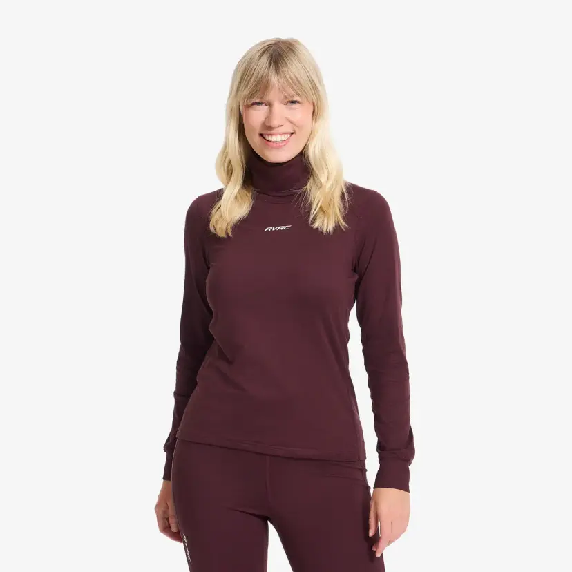 RevolutionRace Downhill Base Layer Turtleneck Top Dame Winetasting