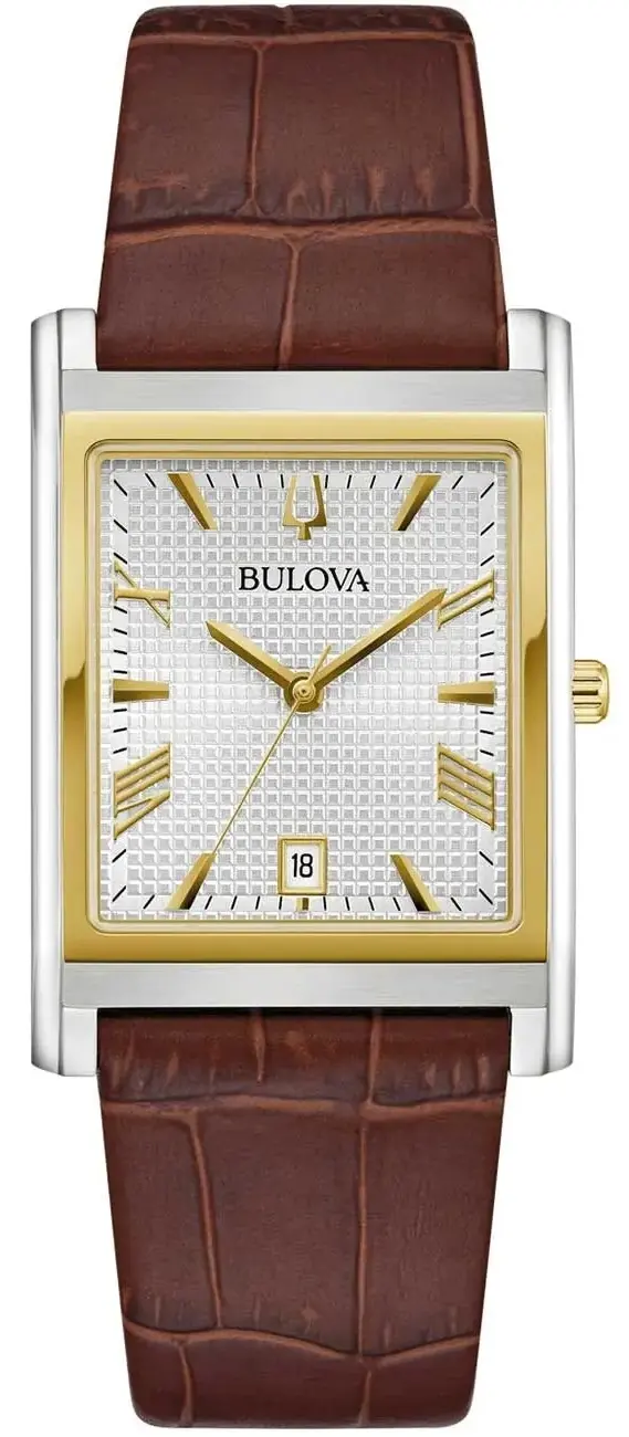 Bulova Bulova 98B430 Sutton Sølvfarget/Lær Ø29 mm