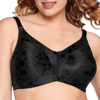 Naturana NATURANA BH Heritage Minimizer Soft Bra Floral Svart polyamid B 75 Dame