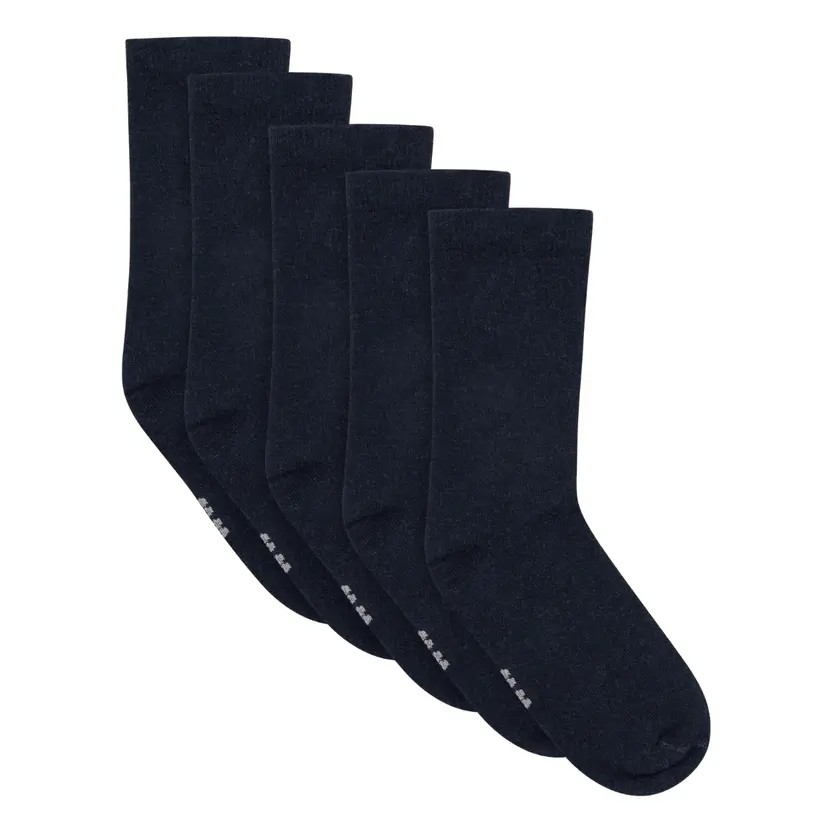 Minymo Minymo - Sokker 5-pk i Ull Dark Navy